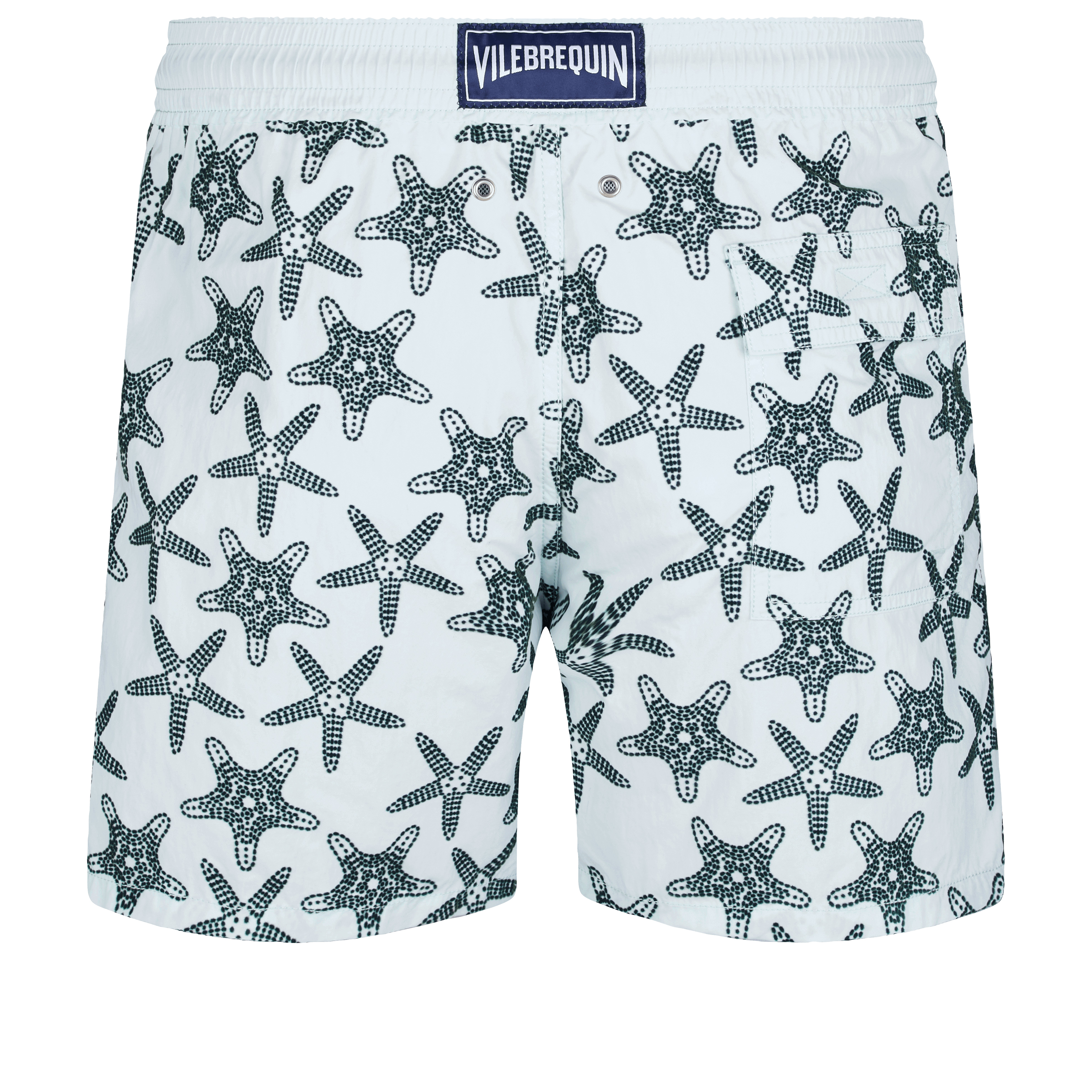 Men Swimwear Starfish Dance Flocked - 2
