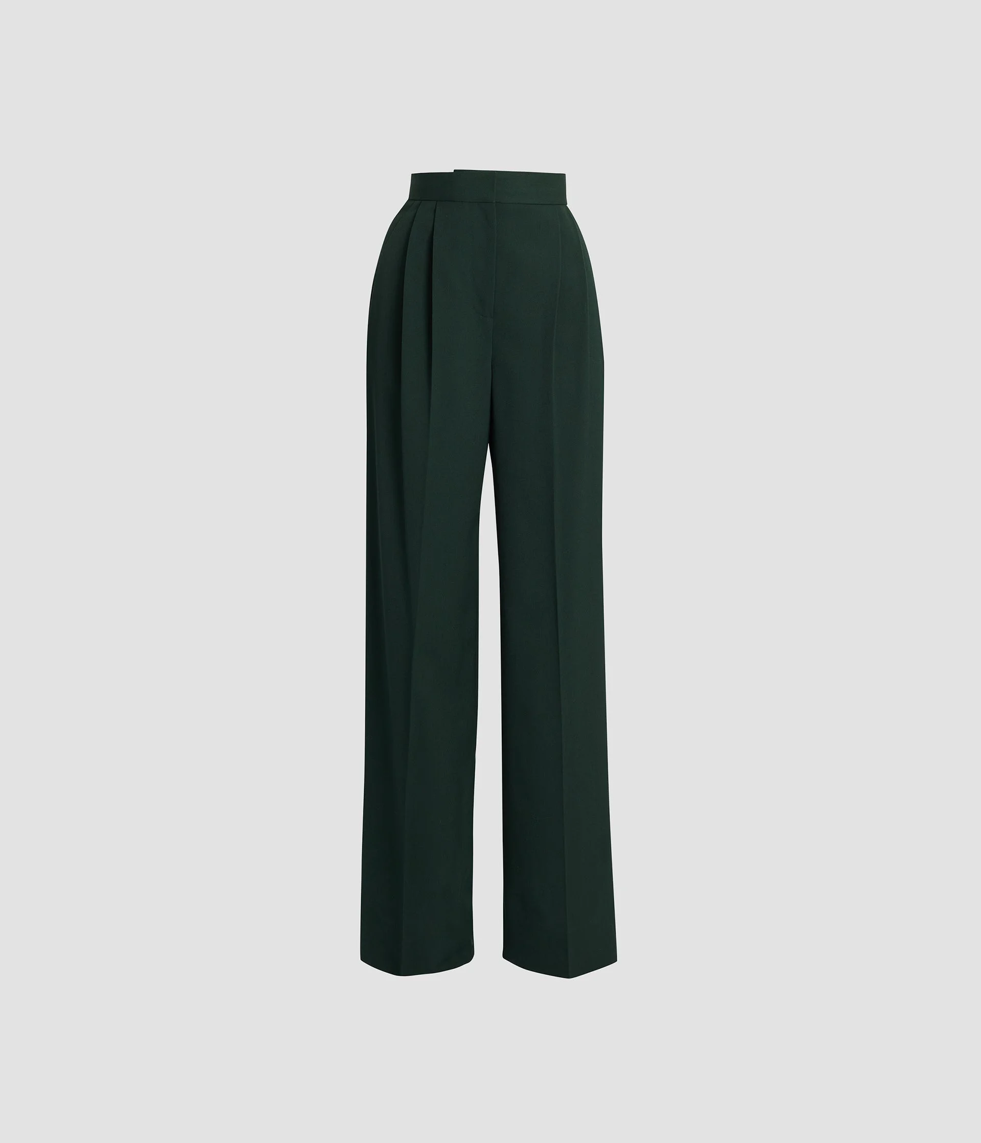 PLEATABLE WOOL WIDE LEG TROUSER - 1