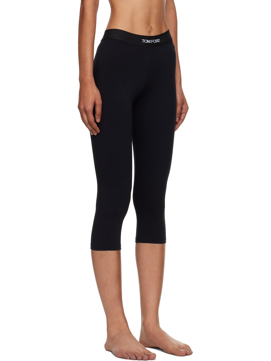 Black Modal Yoga Leggings - 2