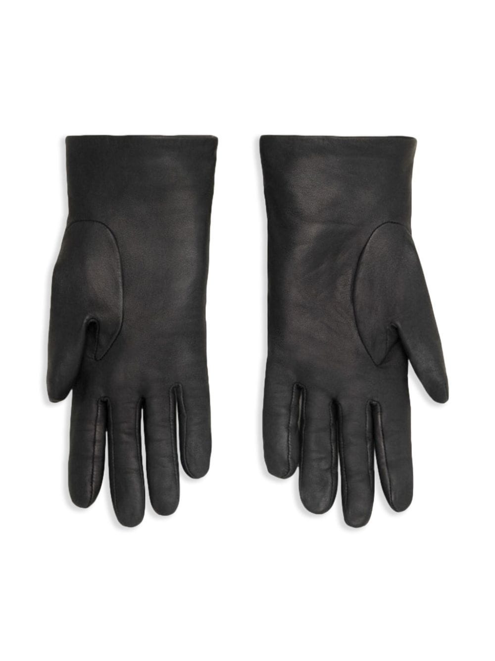 buckled leather gloves - 2