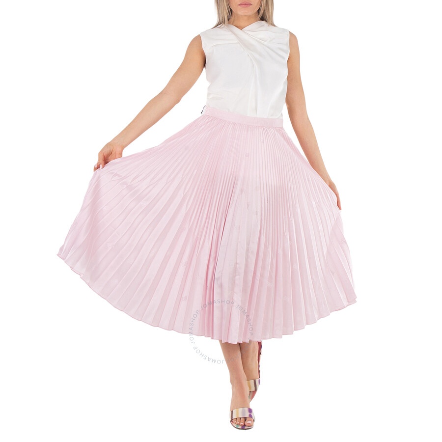 Burberry Pale Candy Pink Angelina Pleated Skirt - 4