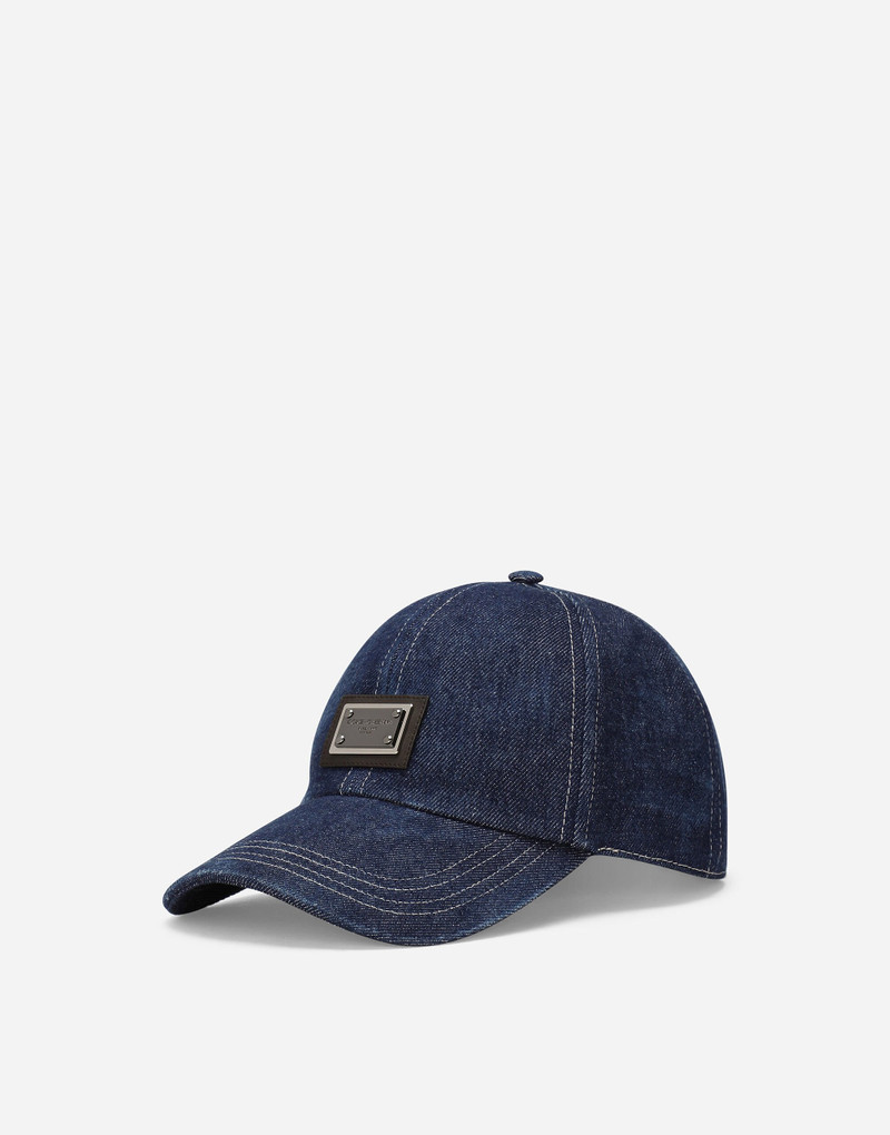 Denim 야구 모자 로고 태그 1