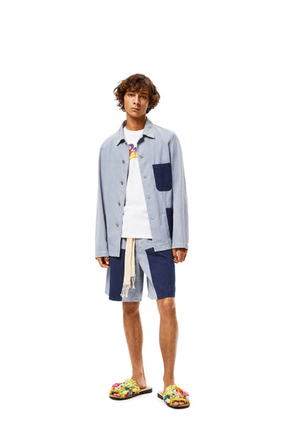 Loewe Contrast patch workwear jacket in cotton outlook