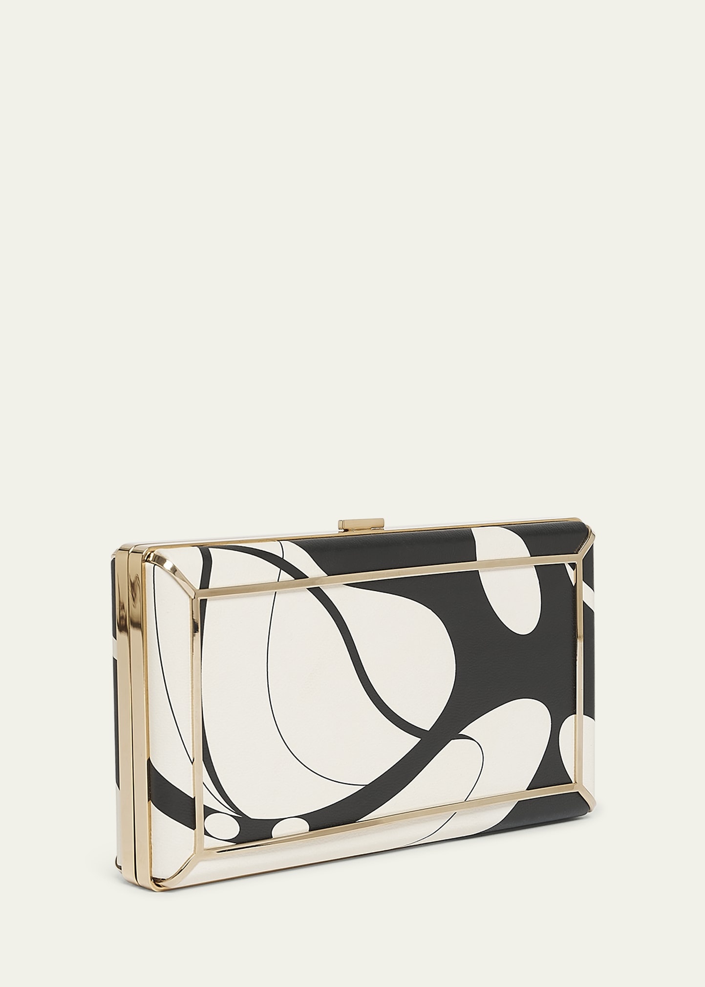 Callas Printed Leather Clutch Bag - 3