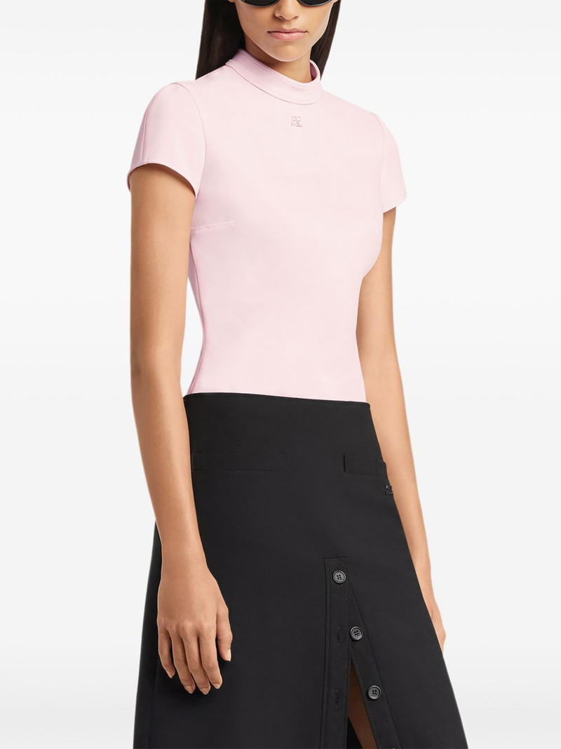crêpe short-sleeves shirt 3