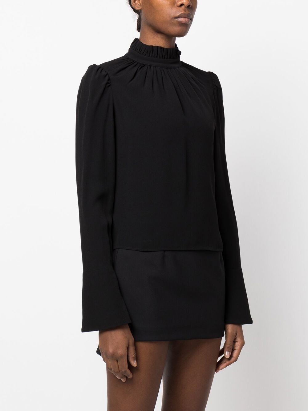 ruched long-sleeve top - 3
