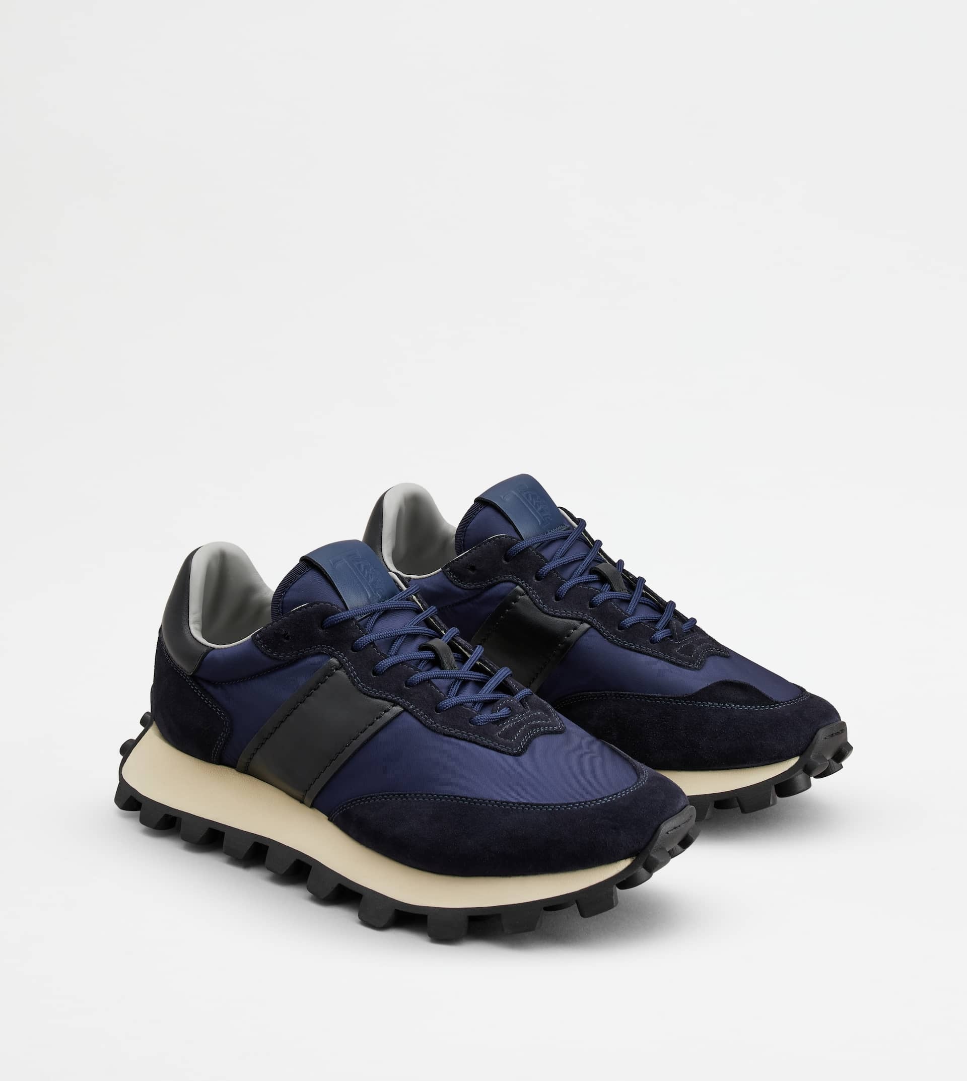 SNEAKERS TOD'S 1T IN SUEDE AND FABRIC - BLUE, BLACK - 3