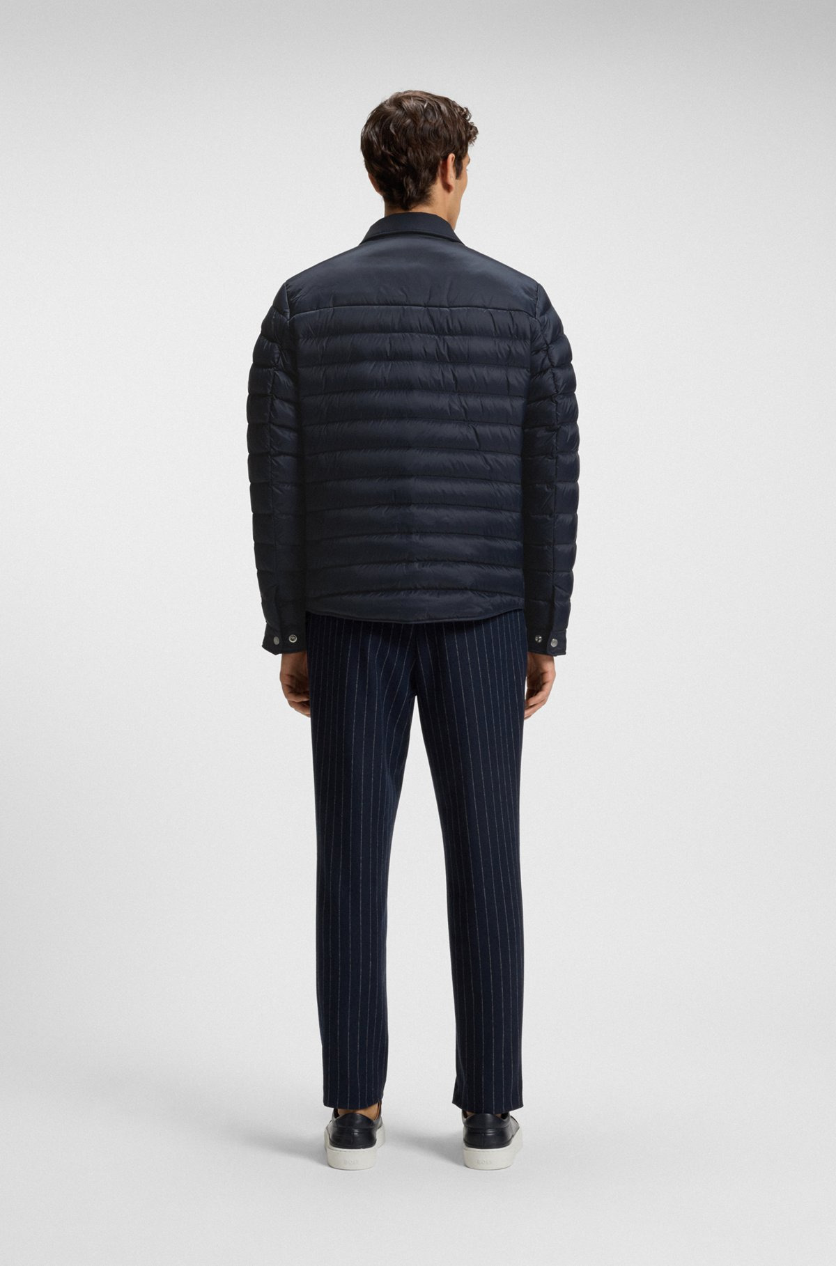 WATER-REPELLENT DOWN JACKET WITH STRETCH INSERTS - 4