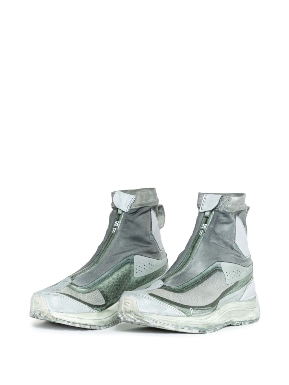 zip-up hi-top sneakers - 5