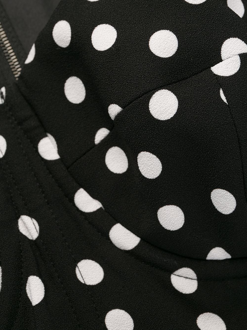 corseted polka dot dress - 7