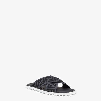 FENDI Sandals in gray stretch fabric outlook