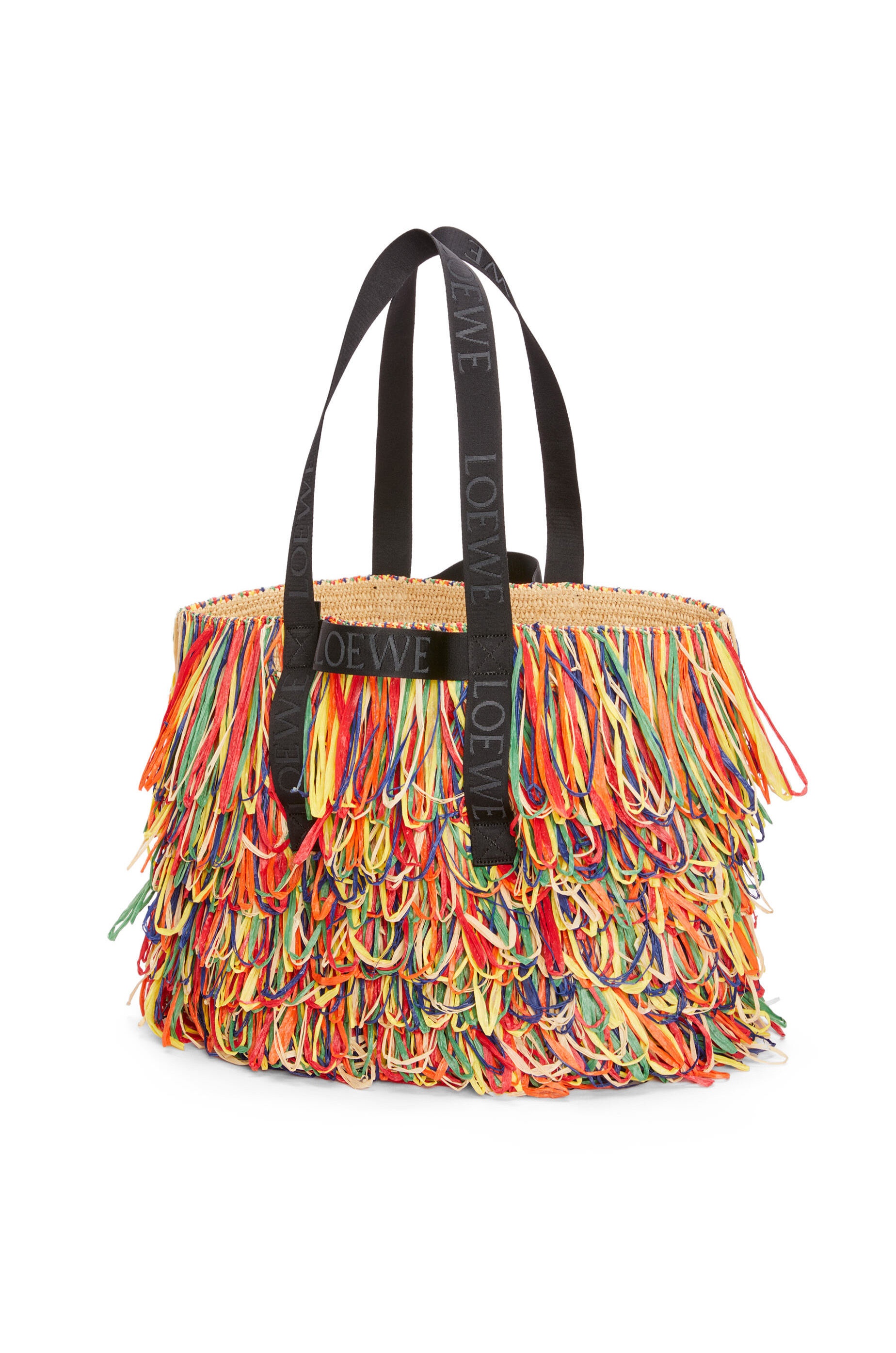 Fold Shopper in raffia - 2