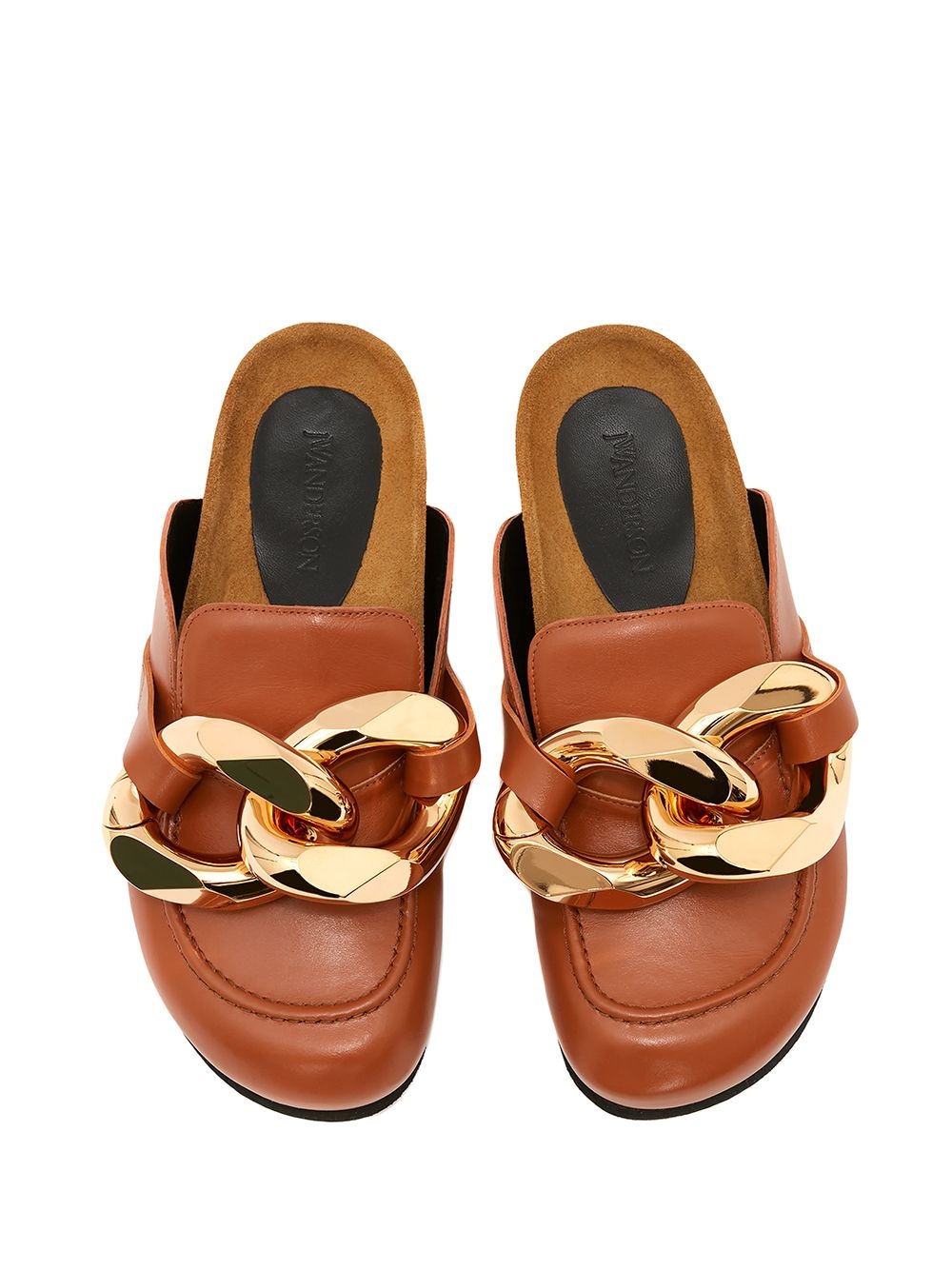 chain loafer mules - 3
