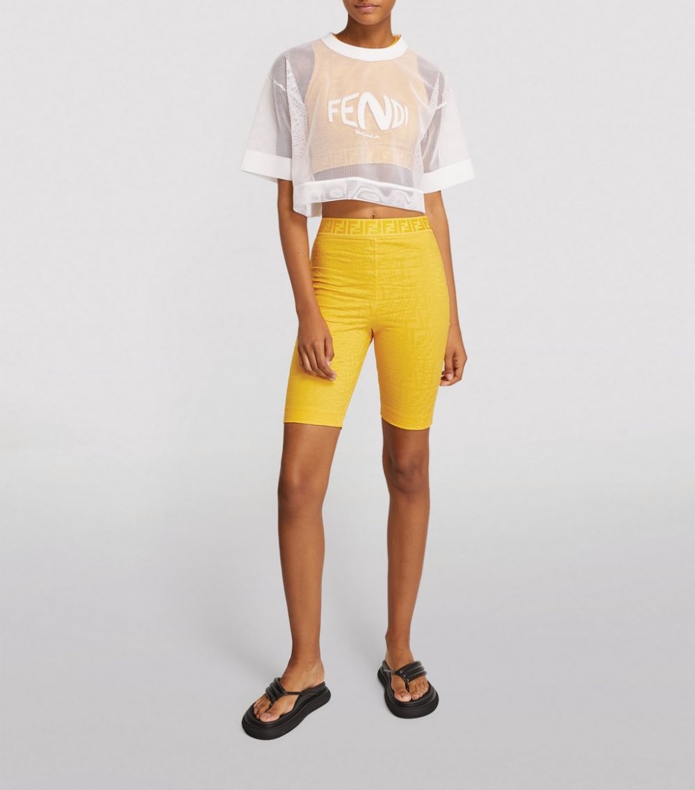 Mesh Cropped Logo T-Shirt - 2