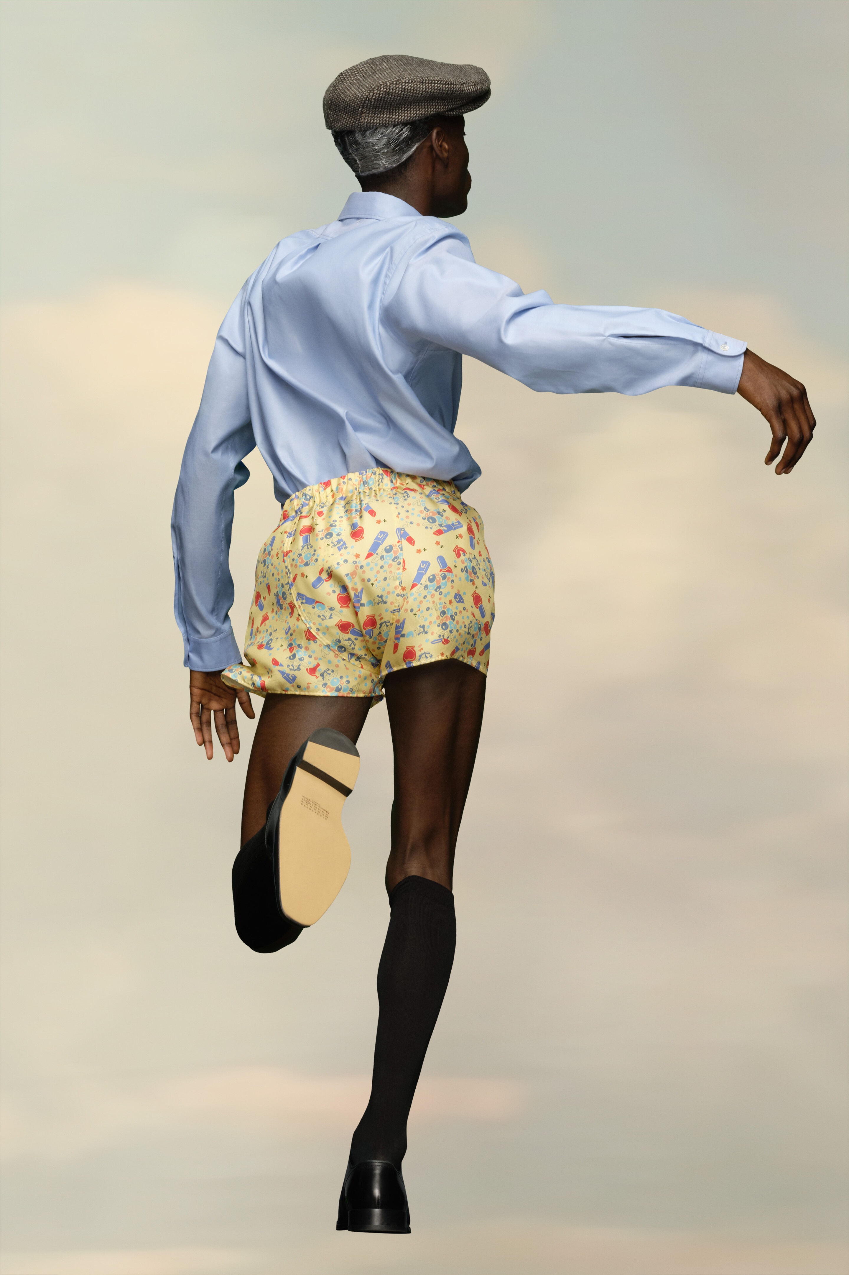 Ditsy silk shorts - 3