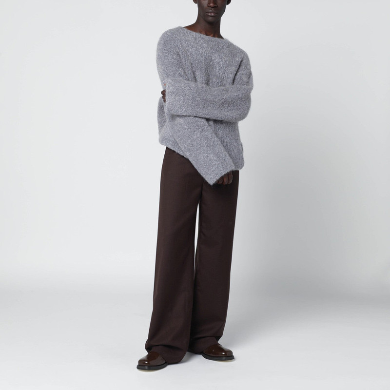 Séfr Jermaine grey sweater in bouclé yarn outlook