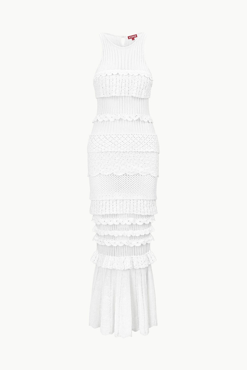STAUD STAUD SORRENTO DRESS WHITE - R24S2187CY-WHT | REVERSIBLE