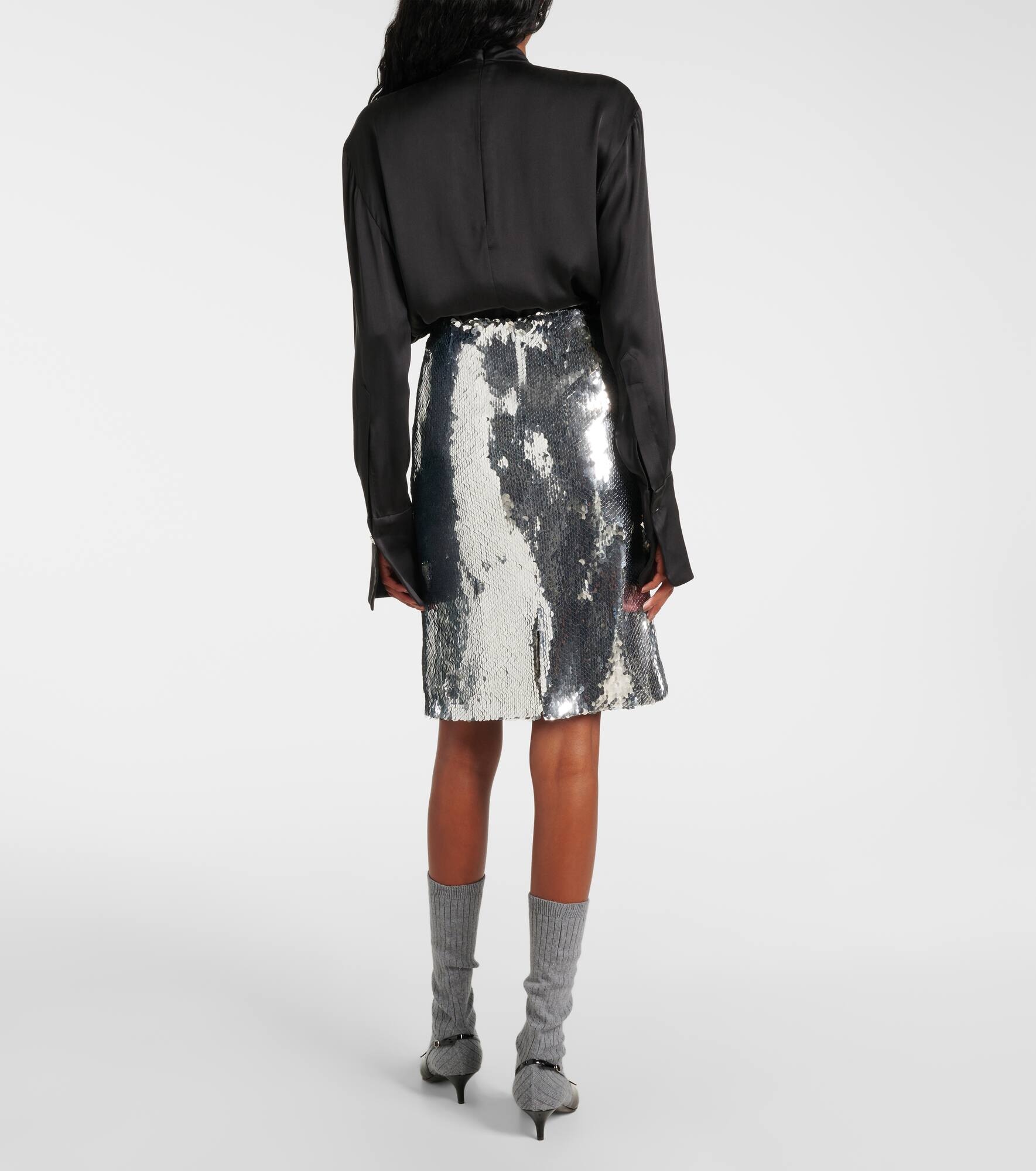 Sequined midi skirt - 3
