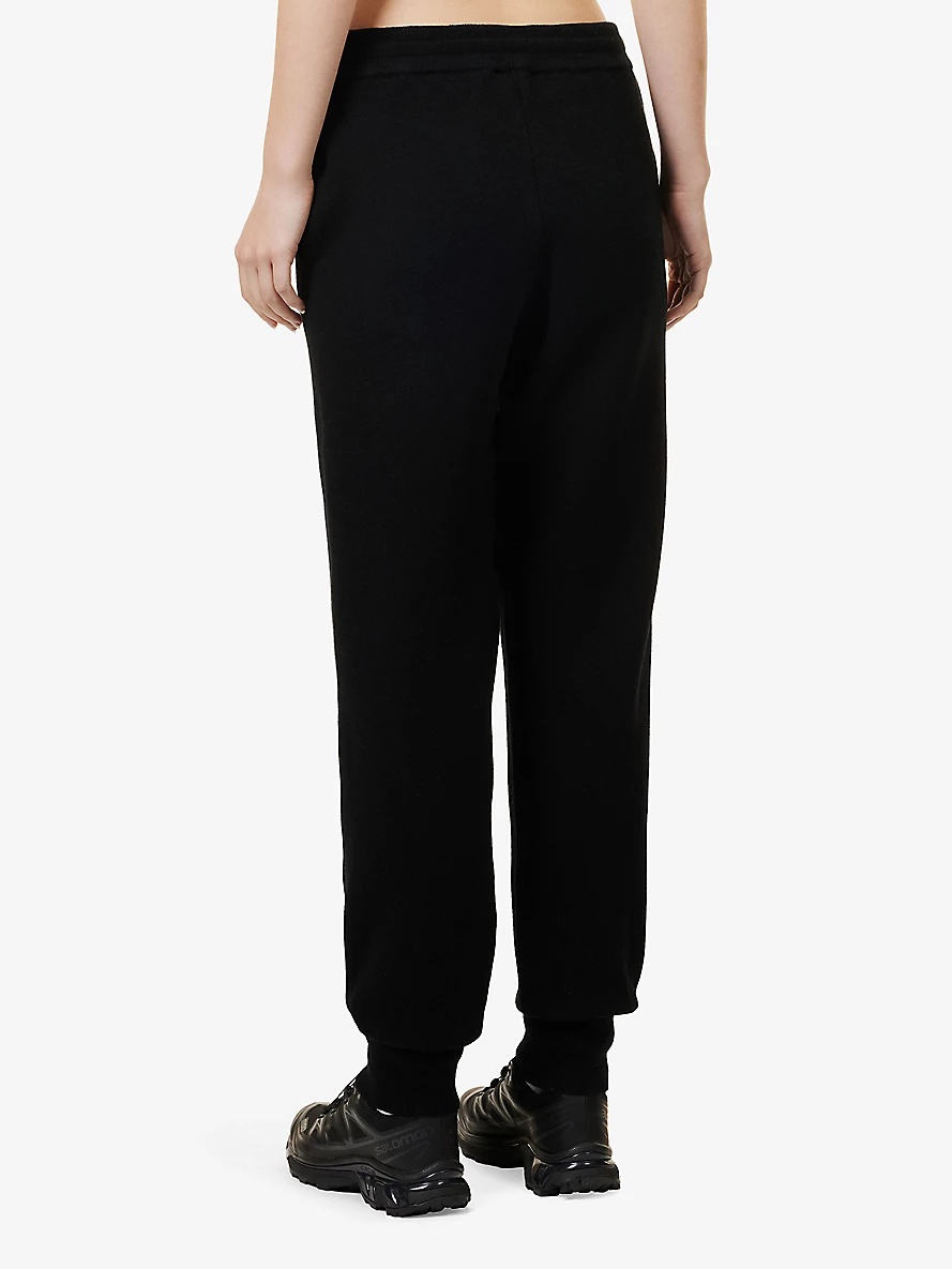 Holton elasticated-waist wool-blend jogging bottoms - 4