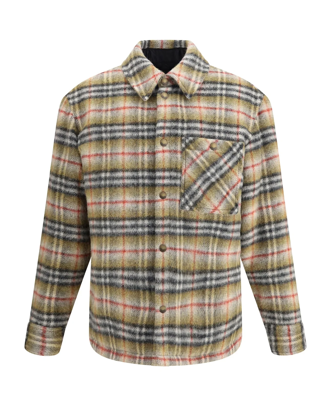 Check Wool Jacket - 1