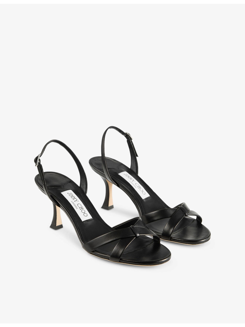 Elsy 70 Leather Heeled Sandals - 3