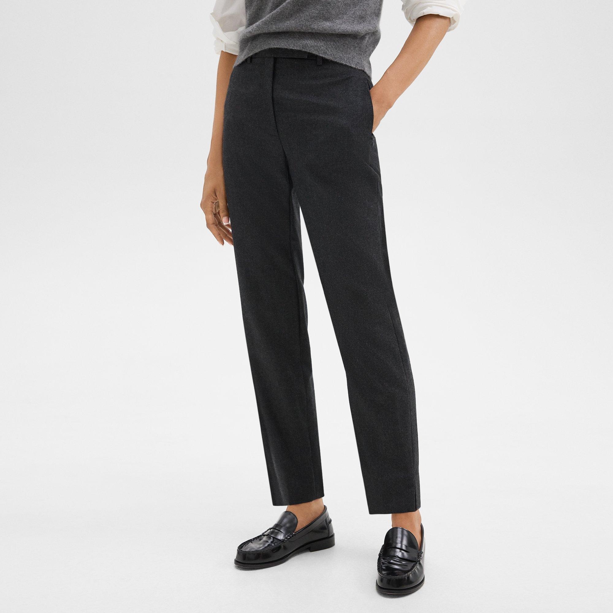 Tapered High-Waist Pant in Sleek Flannel - 5