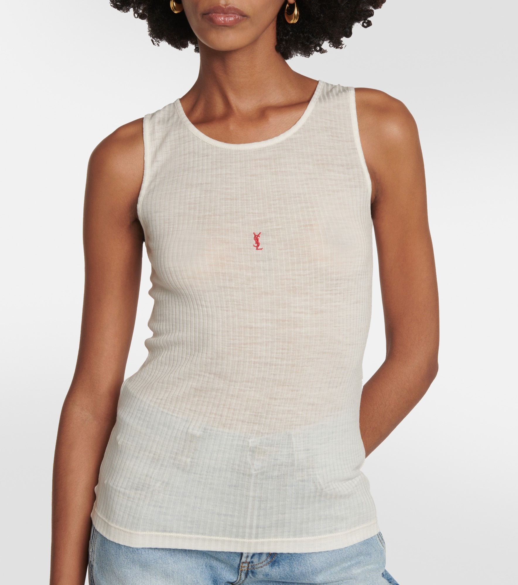 Knitted wool tank top - 4