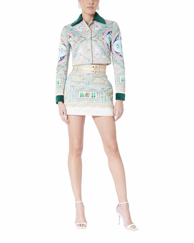 CASABLANCA Le Labyrinthe Quilted Cropped Jacket outlook