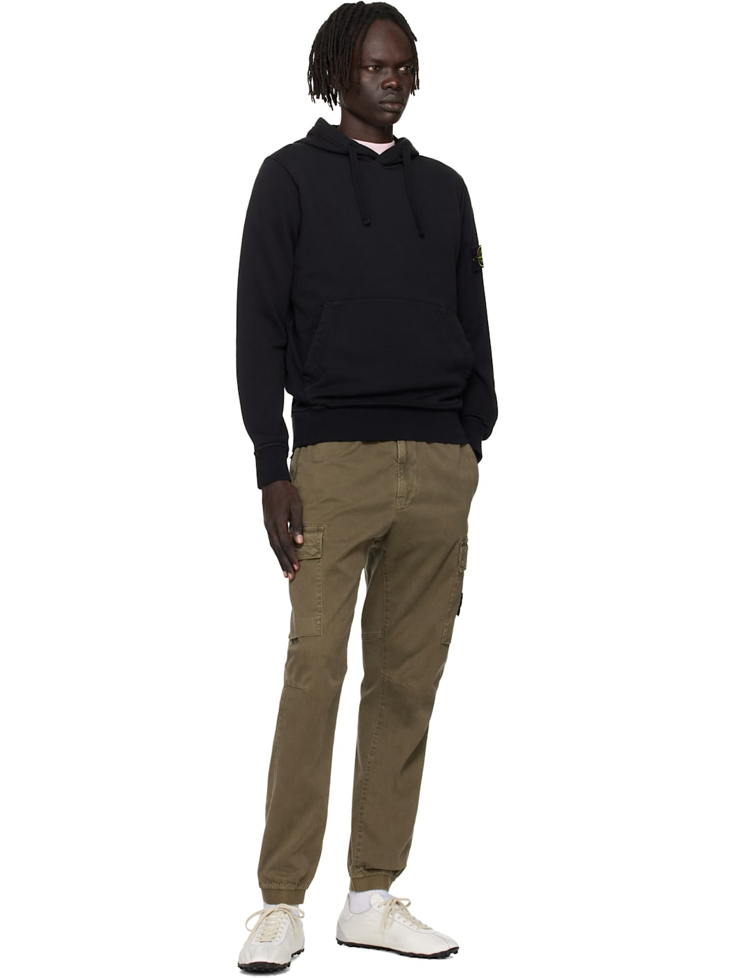 Black 6100062 Organic Cotton Fleece Hoodie - 5