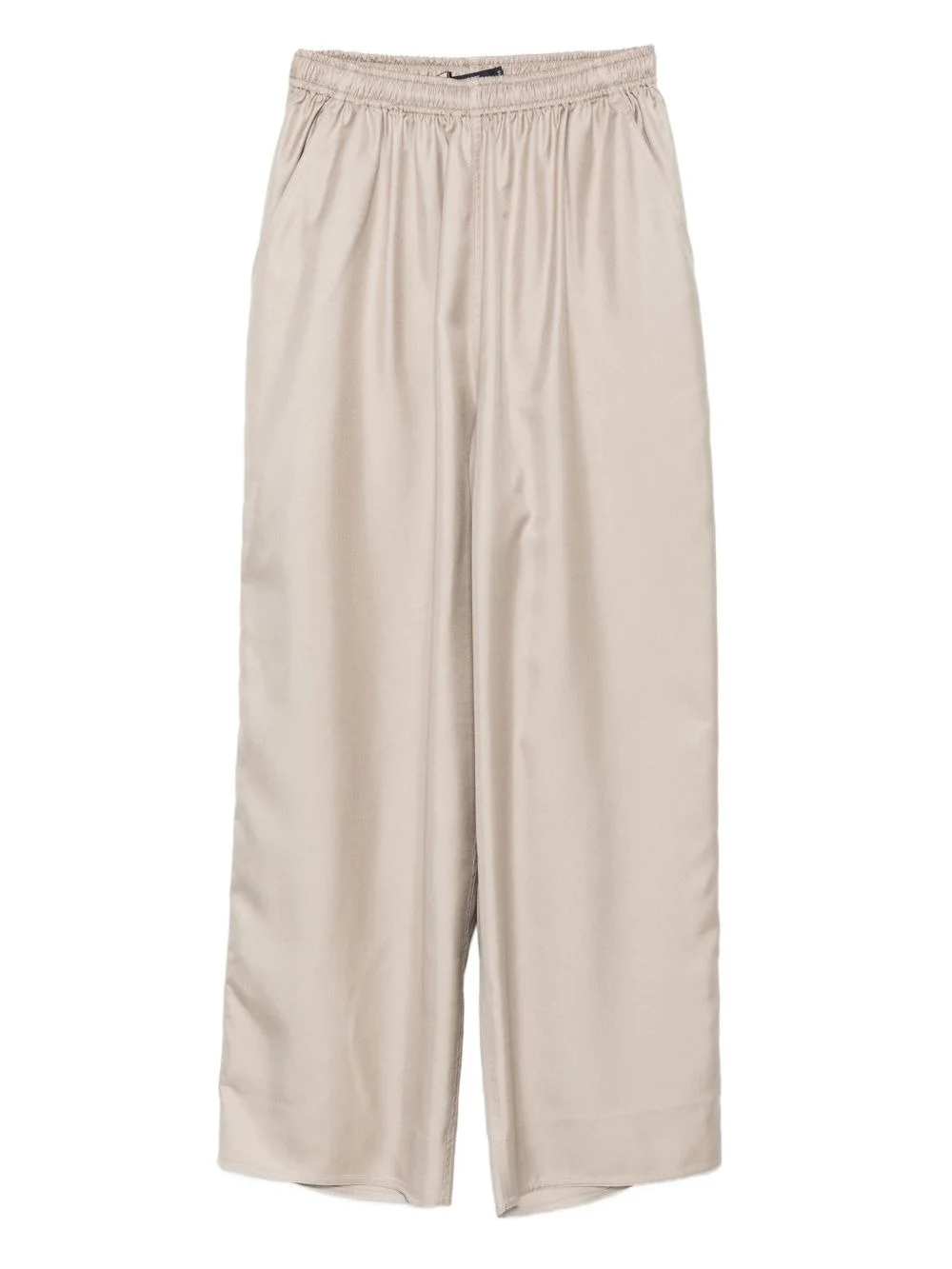 elastic-waist palazzo pants - 1