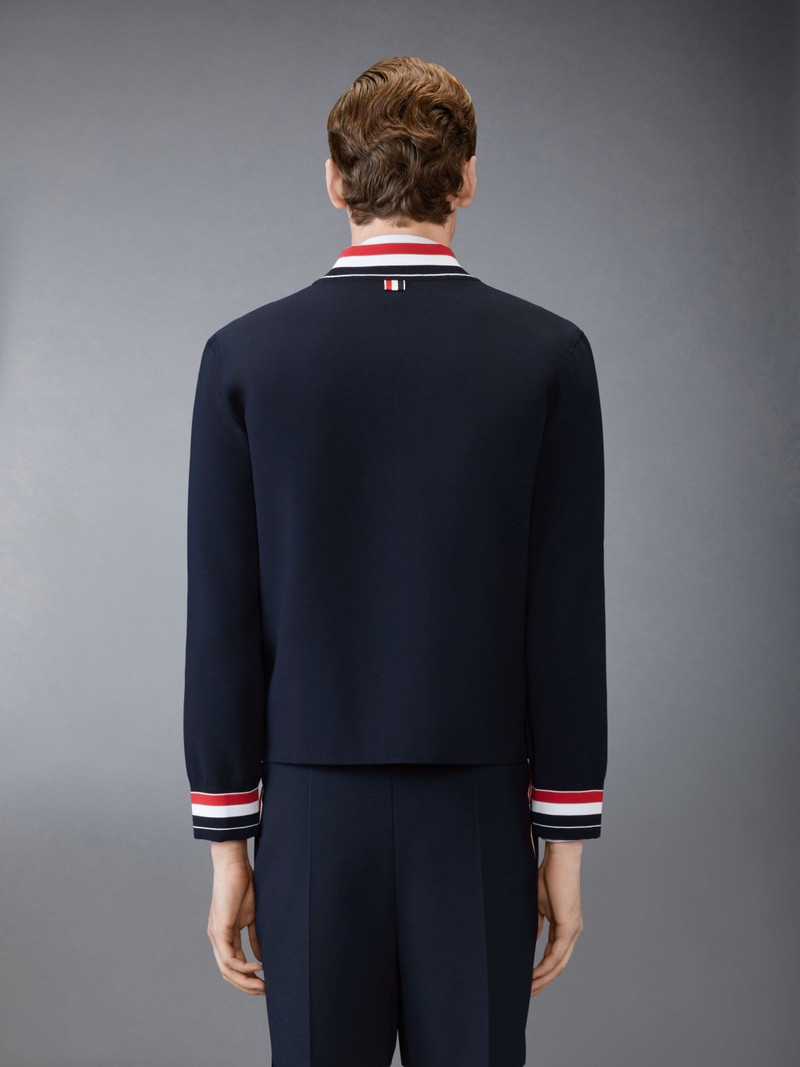 Thom Browne STRETCH VISCOSE TENNIS JACKET outlook