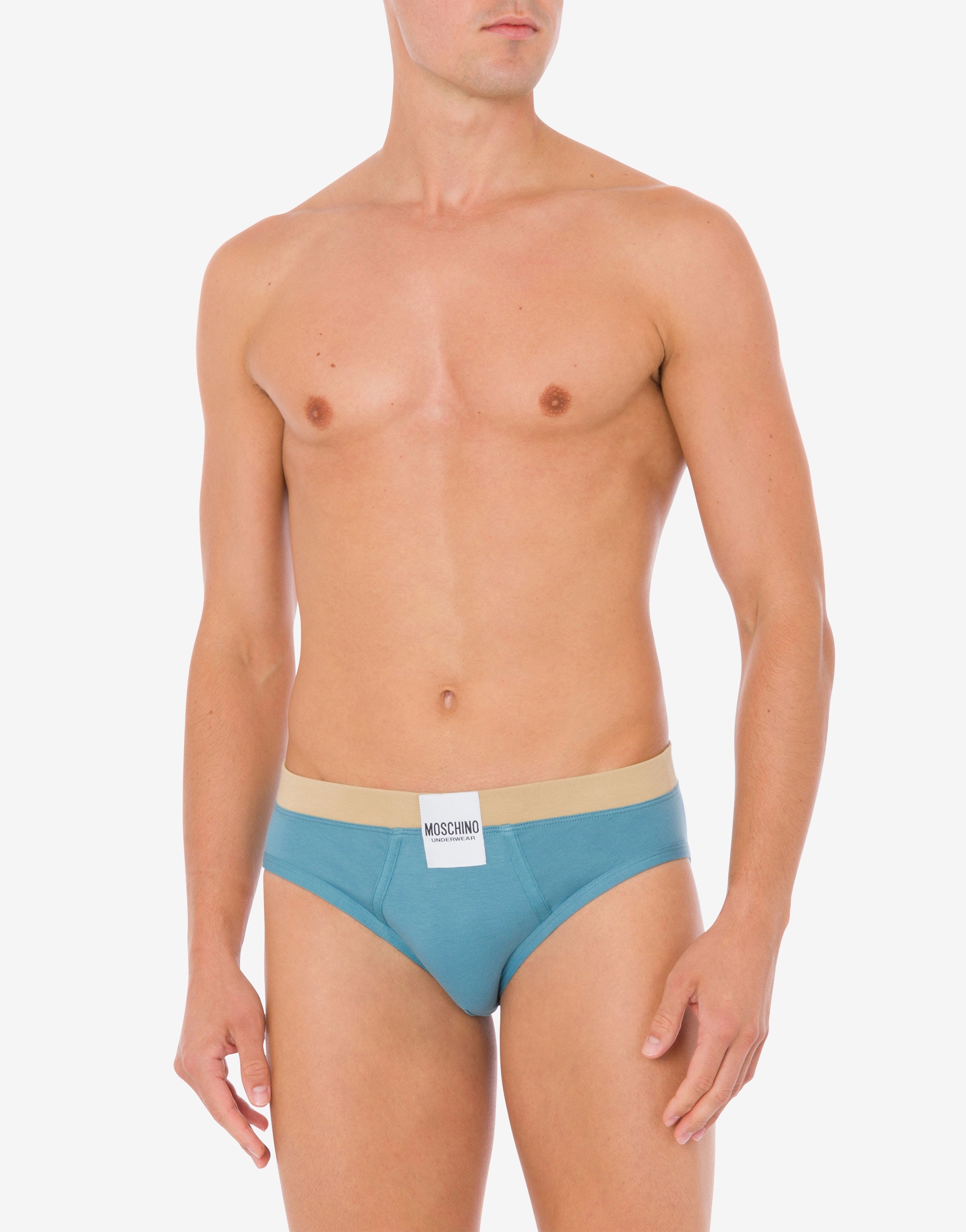 STRETCH JERSEY SLIP WITH LOGO LABEL - 2