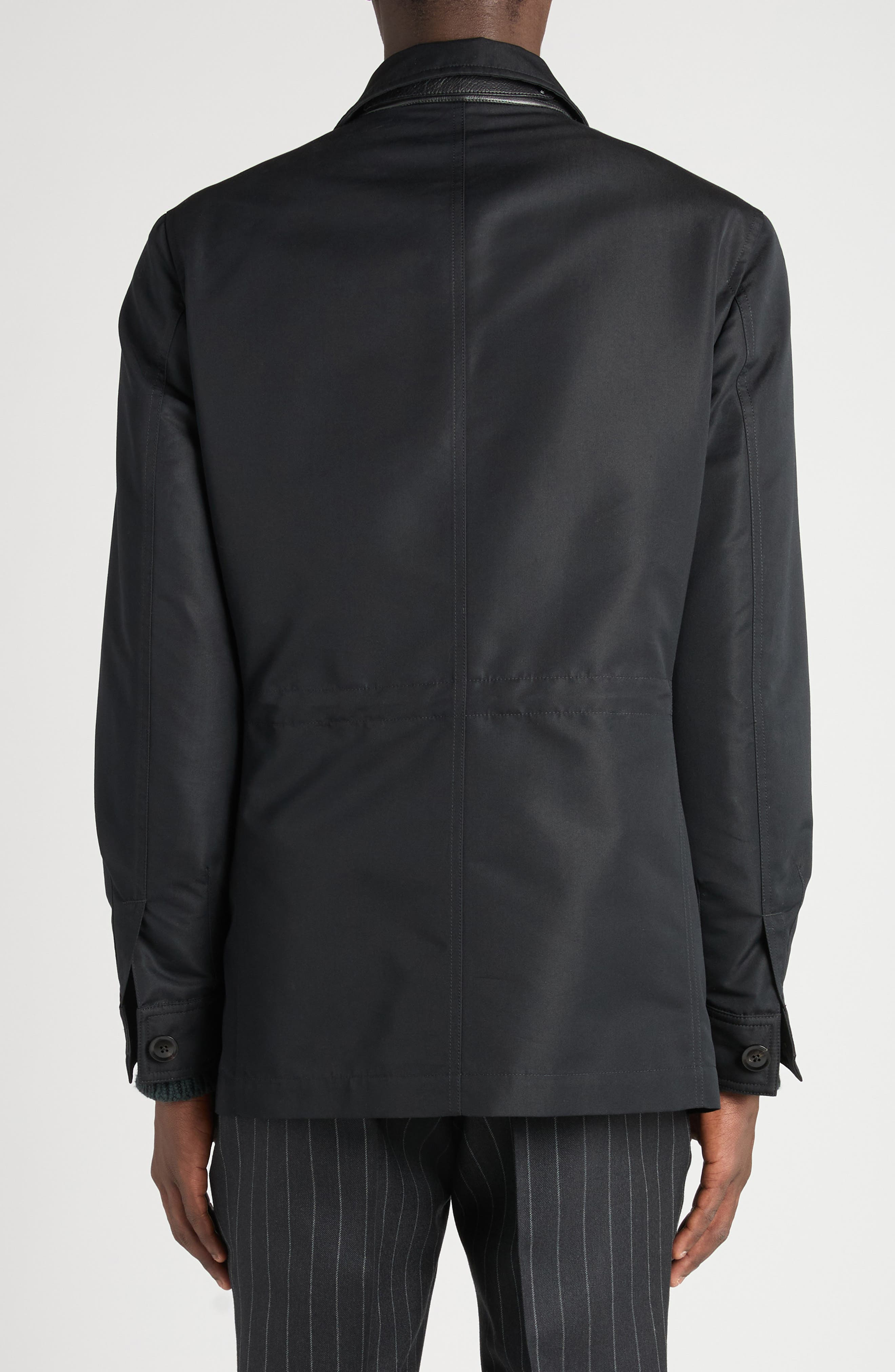 TOM FORD Cotton Blend Field Jacket in Lb999 Black at Nordstrom - 3
