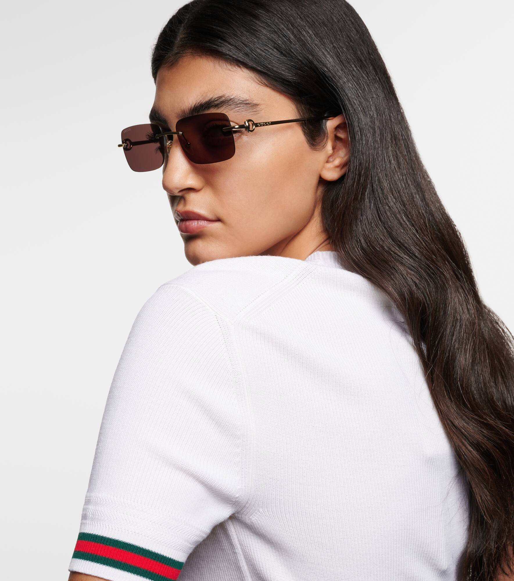 Horsebit rectangular sunglasses - 3
