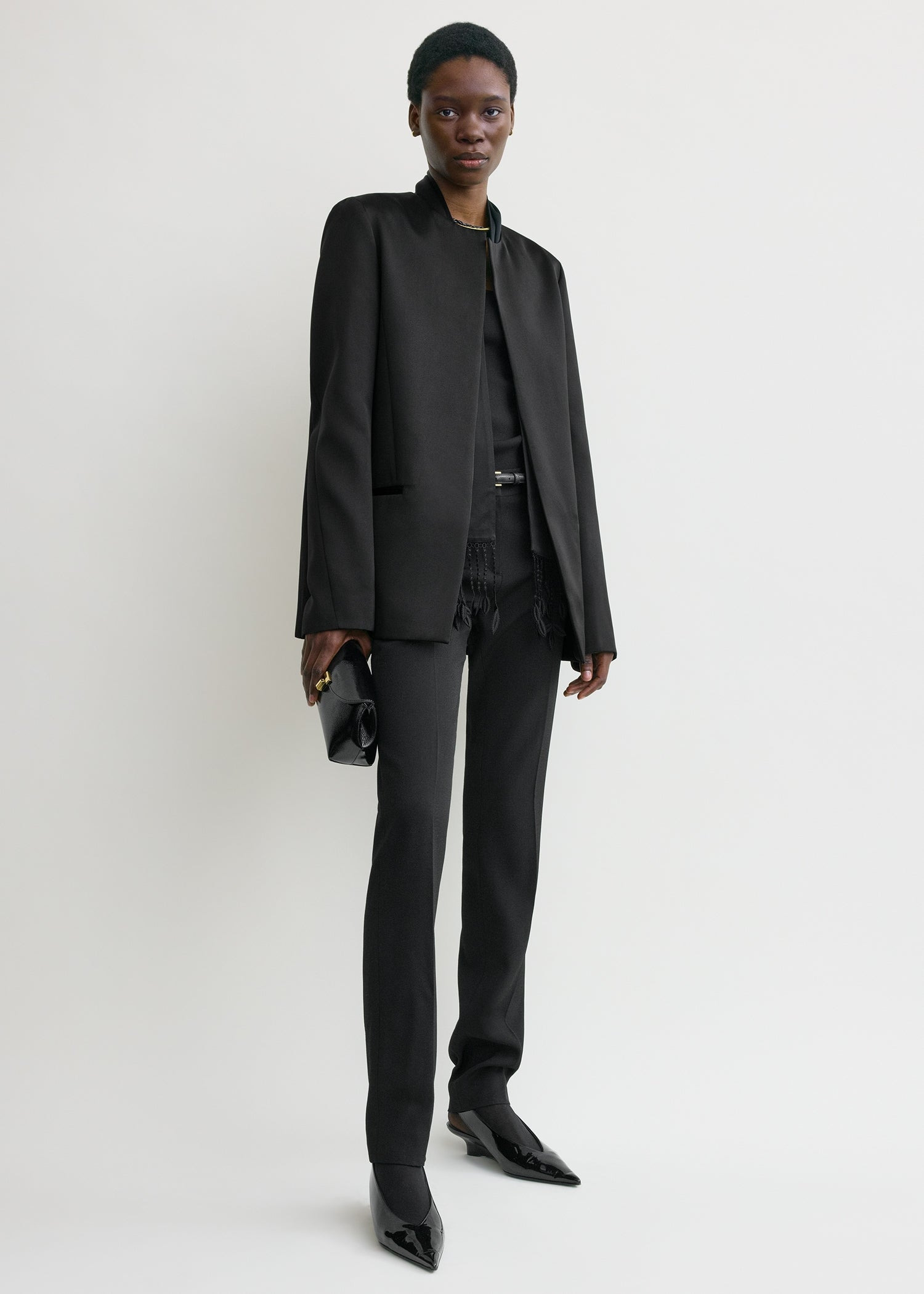 Satin dinner jacket black - 2