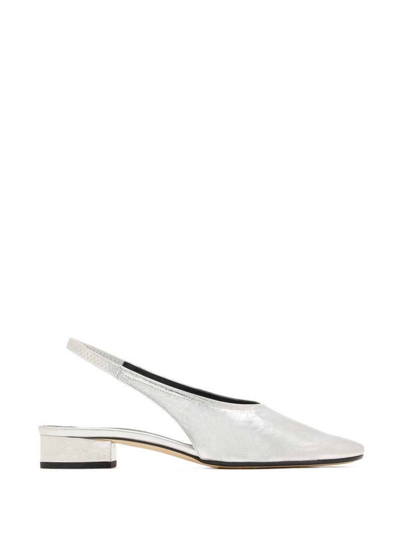 Aeyde Dua square-toe slingback pumps outlook