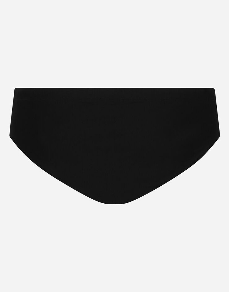 Dolce & Gabbana Swim briefs with high-cut leg and branded band outlook