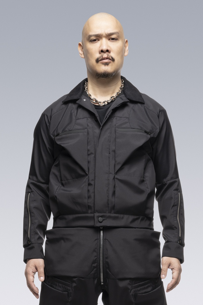 J86-GTB Composite Nylon Work Jacket Black - 10