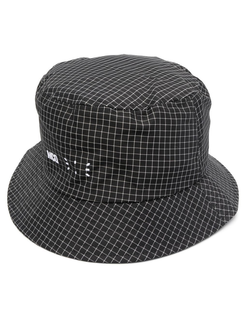 check-print bucket hat 1