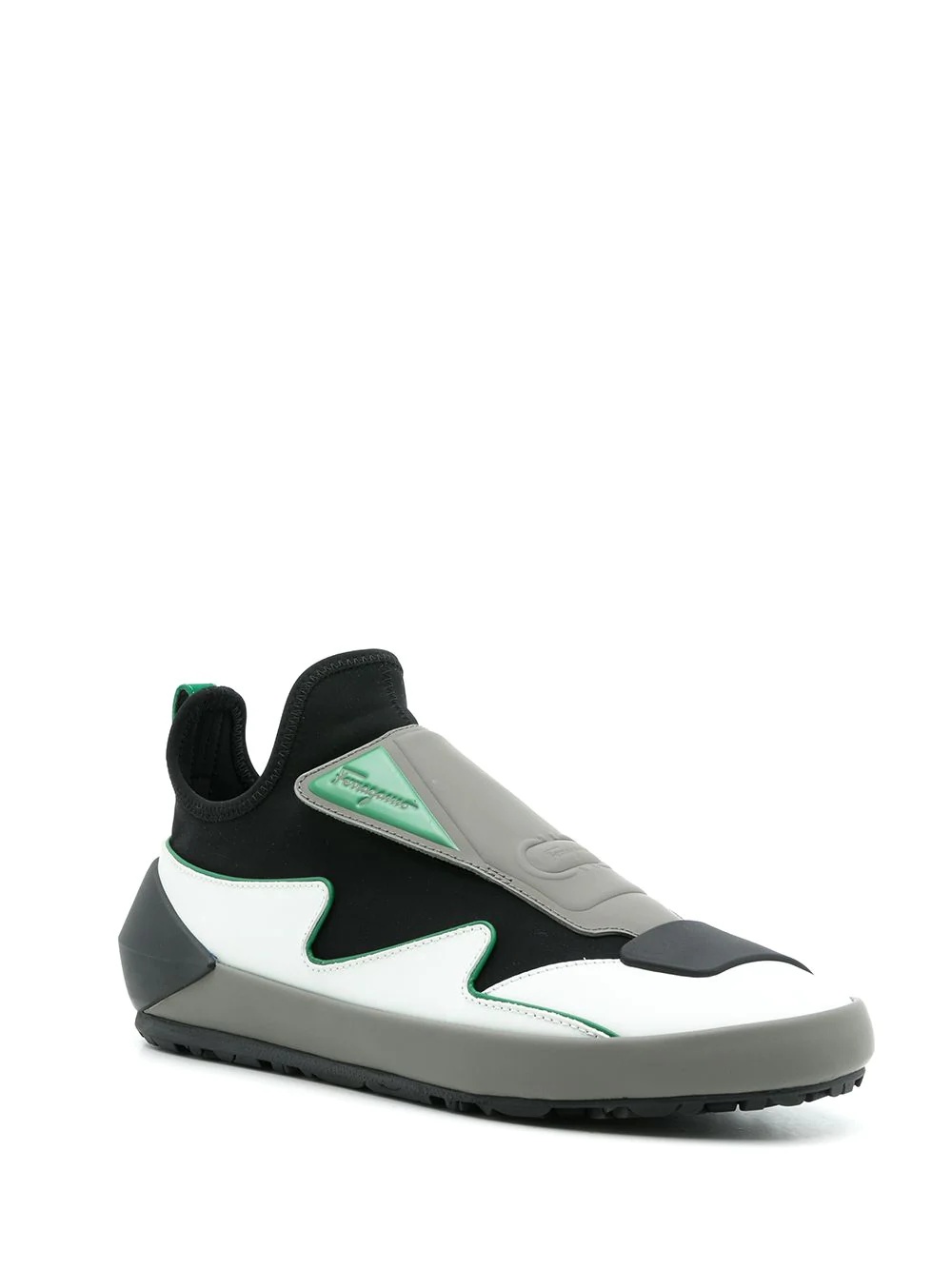 colourblock slip-on sneakers - 2