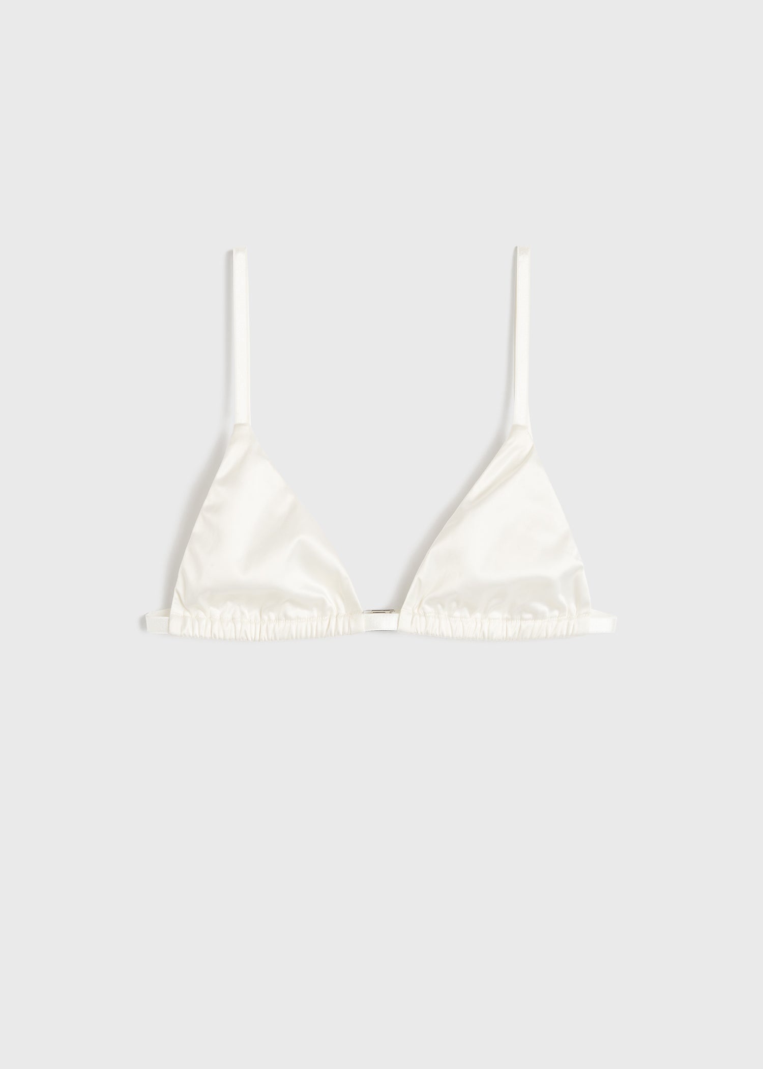 Satin bralette milk - 2