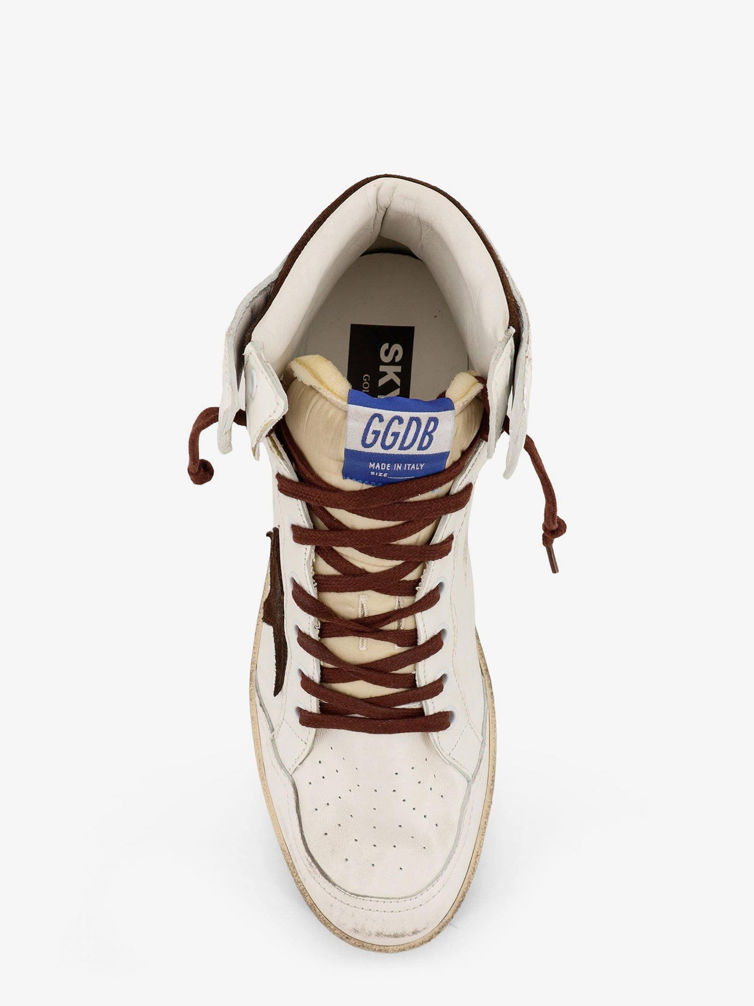 Golden Goose Deluxe Brand Sky Star High-Top Leather Sneakers - 5