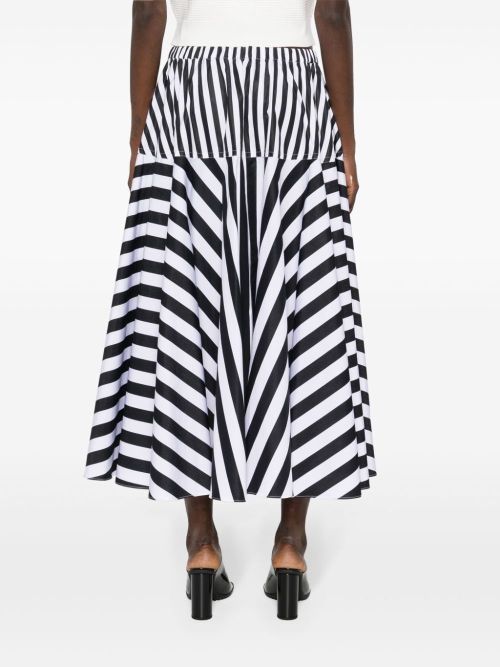 striped maxi skirt - 4