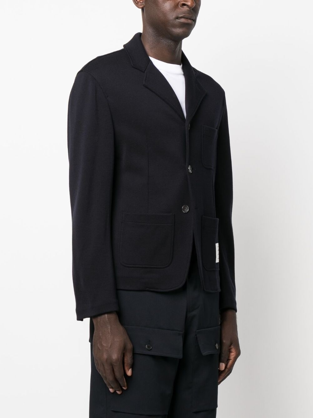 grosgrain-loop button-fastening cardigan - 3