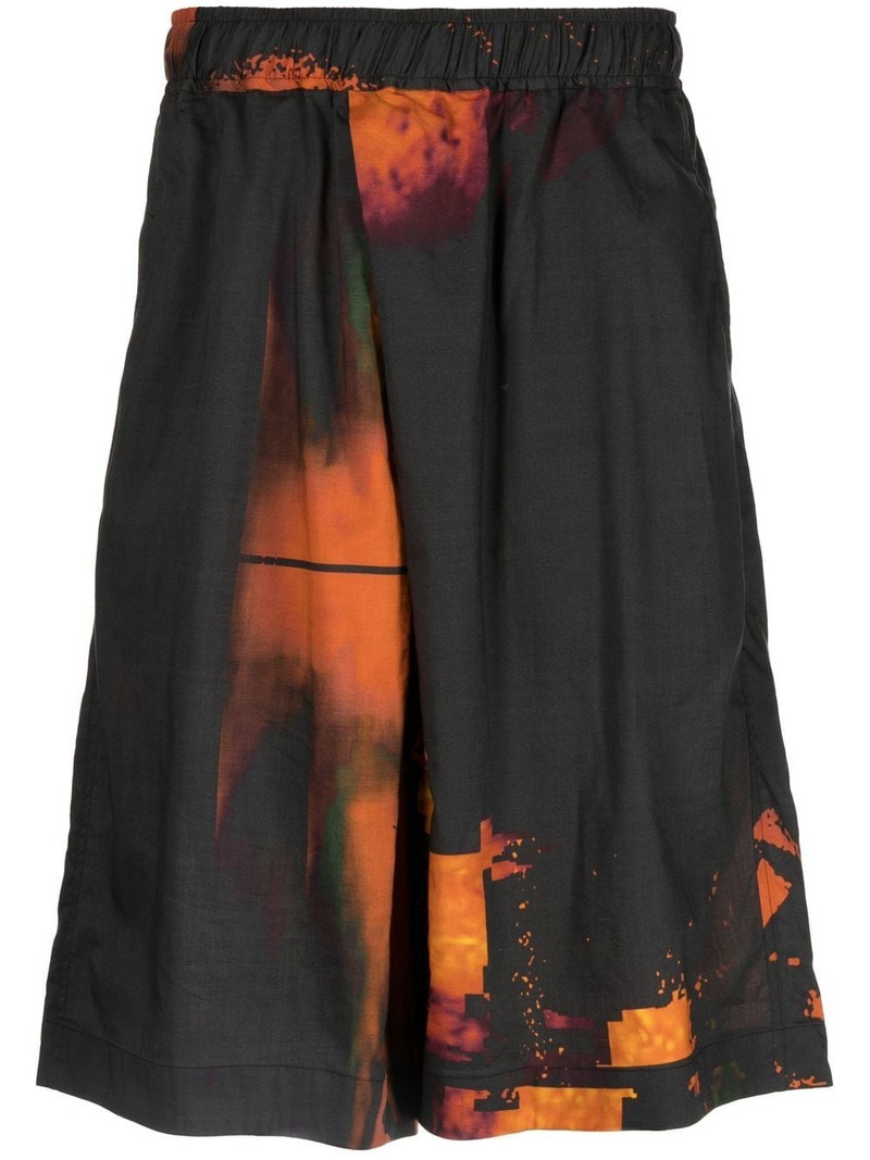 tie-dye Bermuda shorts 1
