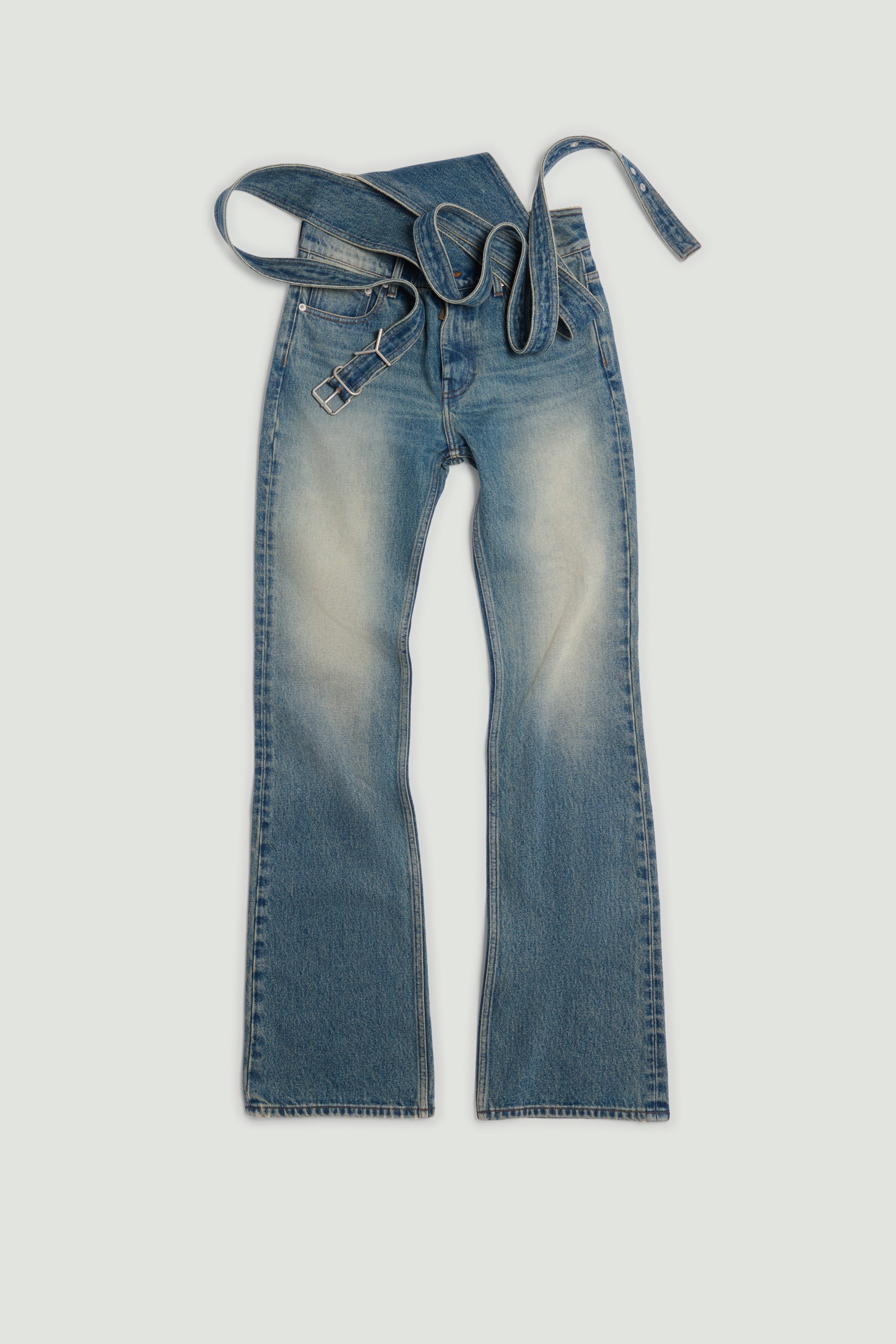 Wrap Belt Jeans - 1