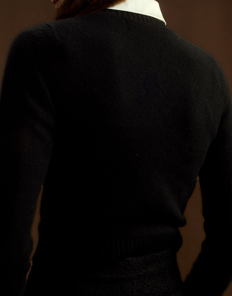 Rosette Wool Cashmere Sweater 4