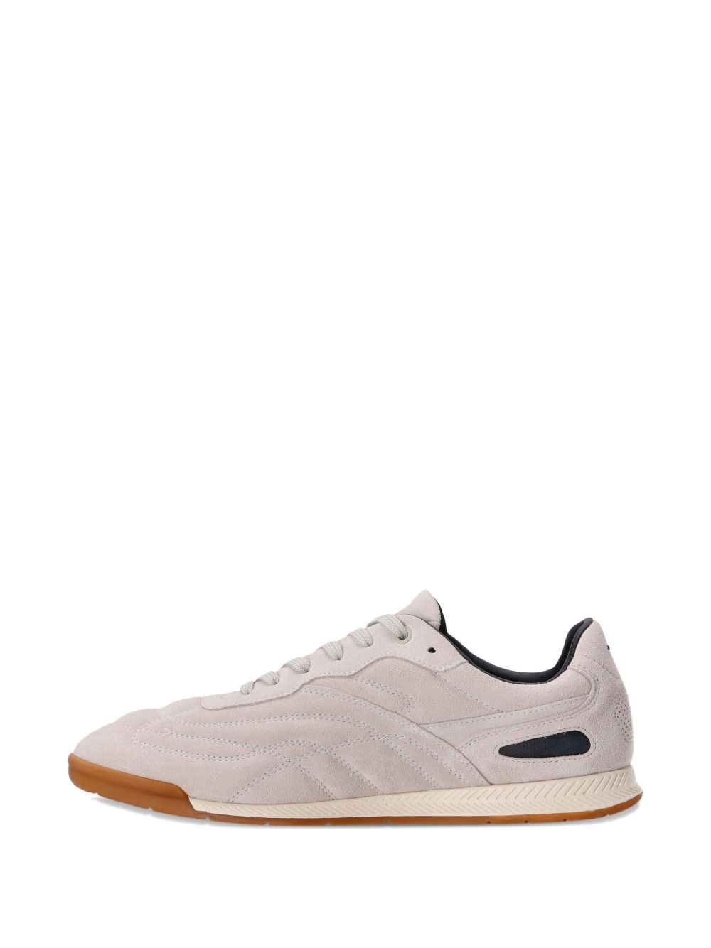 suede-panelled sneakers - 5