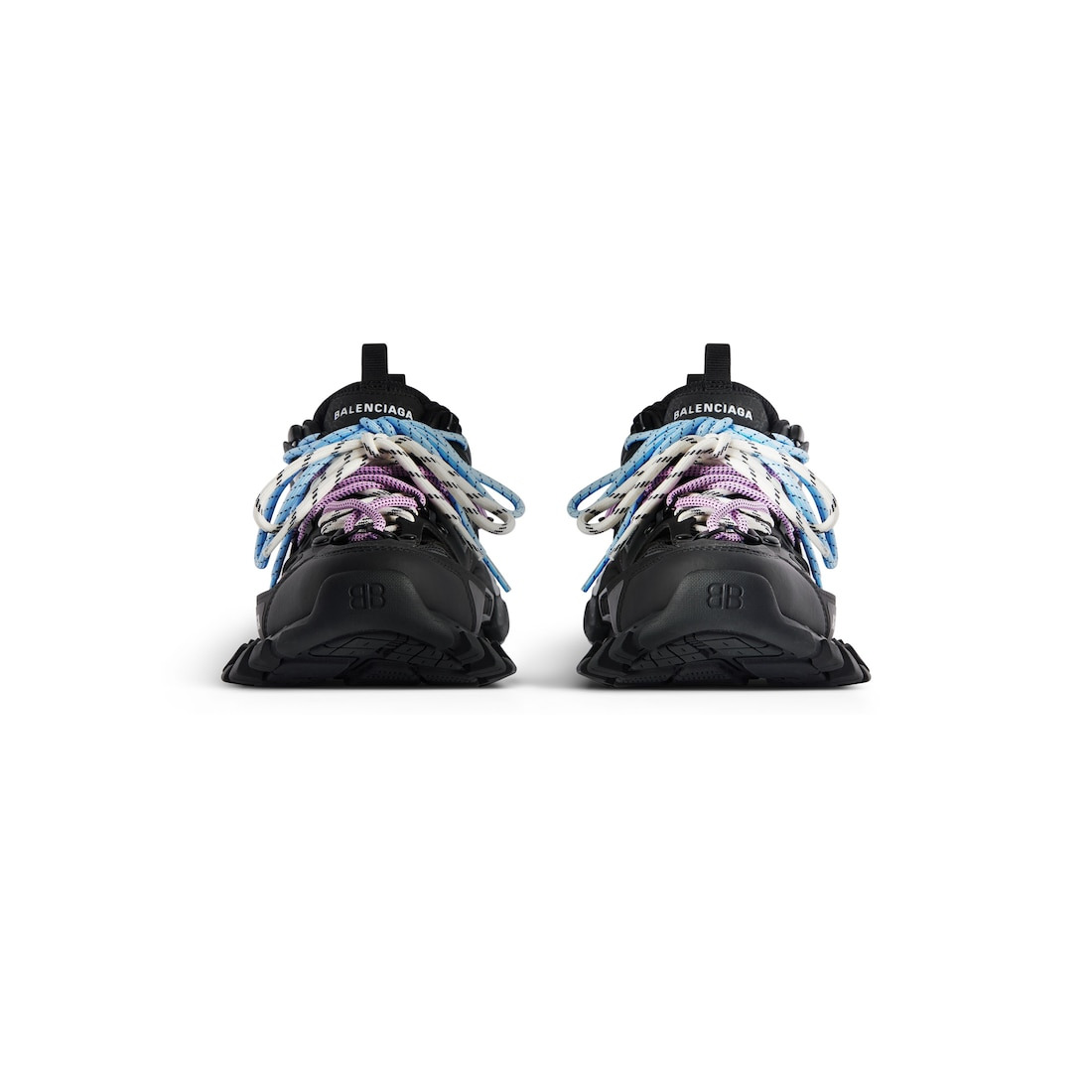 Women's Track Trail Laces Sneaker in Black/pink/blue/beige - 3