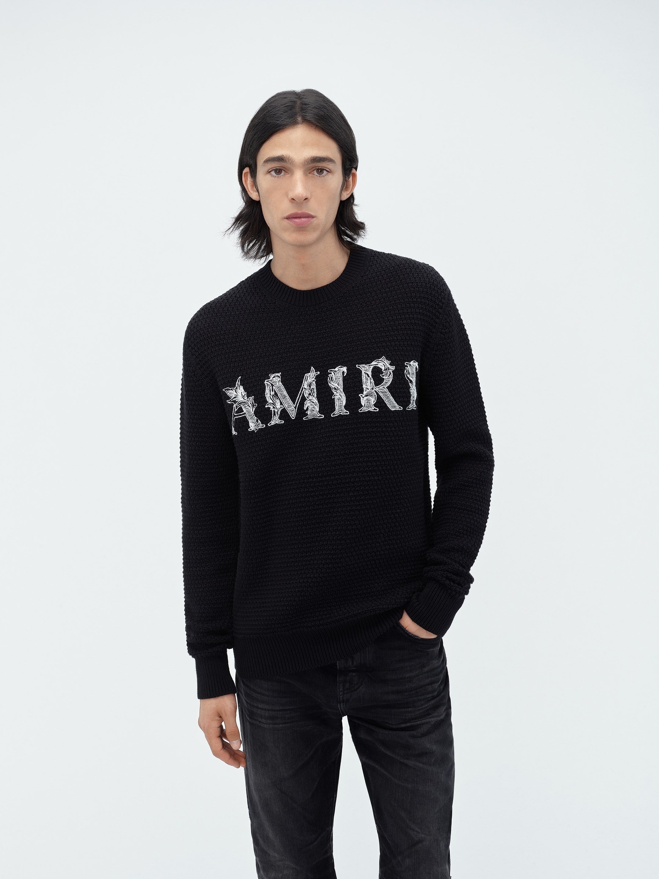 AMIRI BAROQUE LOGO CREW - 3